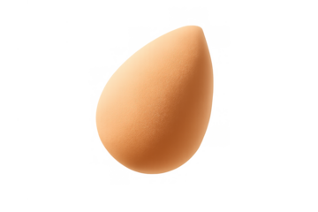 Cosmetic makeup blender sponge for applying foundation, beauty product isolated on transparent background, professional accessories