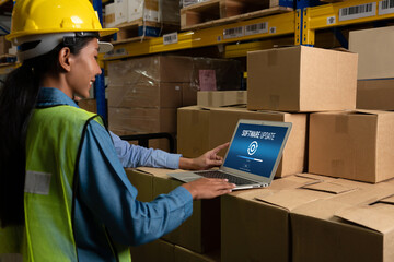 Software update on computer for modish version of device software upgrade