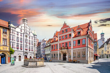 Altstadt, Memmingen, Deutschland 