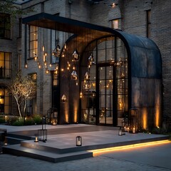 Romantic outdoor lighting high resolution picture