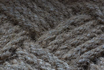 macro shot of a woven carpet surface