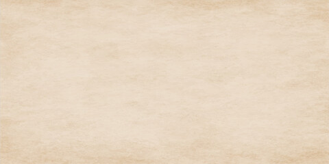 Obraz premium Antique aged parchment background features a blank vintage paper texture with a brown grunge cardboard pattern and rough beige material surface. brown vintage paper background with grunge and stained 