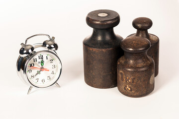 Clock and weight