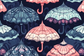 Marine summer seamless pattern for textile and wallpaper