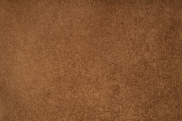 Macro Texture Of Brown Suede Leather
