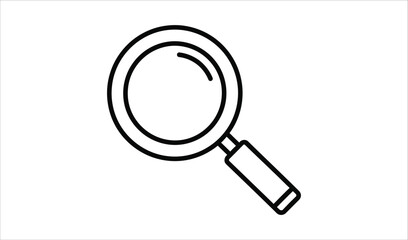 Magnifying Glass Examining Abstract Swirls of Color, Vector Illustration of Discovery