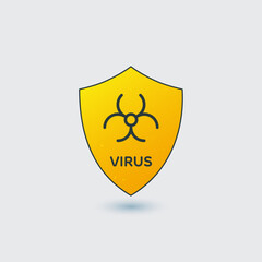Virus Protection Shield Icon
