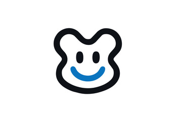 Obraz premium Friendster logo icon black line