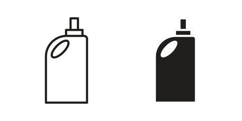 liquid detergent icons concept. Vector Line Icon Design. Simple flat style