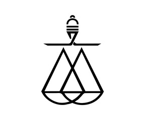 justice logo element for design