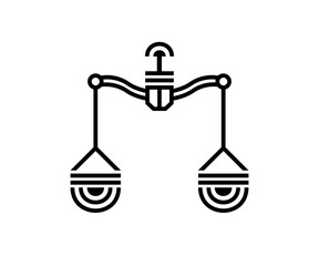 justice logo element for design