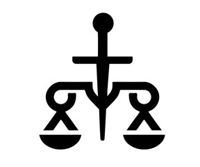 justice logo element for design