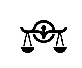 justice logo element for design
