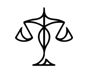 justice logo element for design