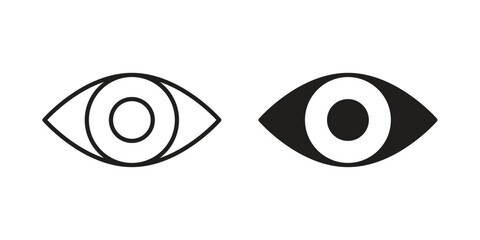 Visible icons concept. Vector Line Icon Design. Simple flat style