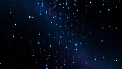 Mesmerizing night sky with falling stars