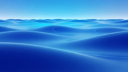 Serene sand dunes under clear blue sky