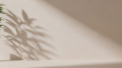 shadow in wall in empty room