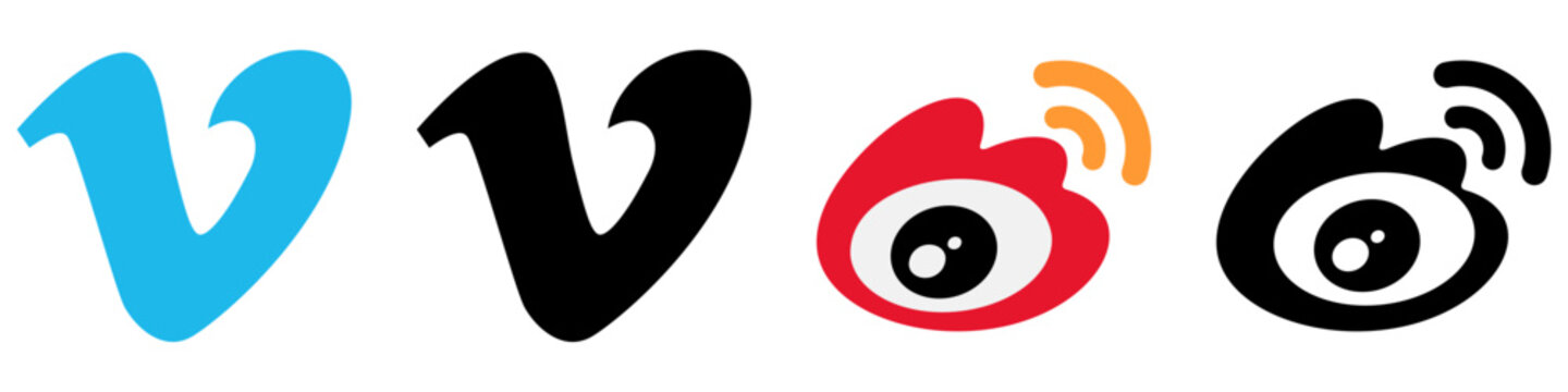 Vimeo Weibo Icons