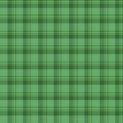 Seamless Green Plaid Checkered Pattern in a classic Textile style. Repeating Background suitable for Fabric, fashion design, Wrapping paper, Wallpapers, Packaging, Scrapbooking, Digital backgrounds. 