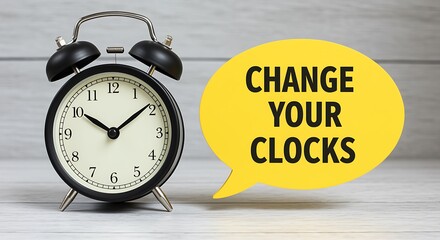 Reminder to Change Clocks for Daylight Saving