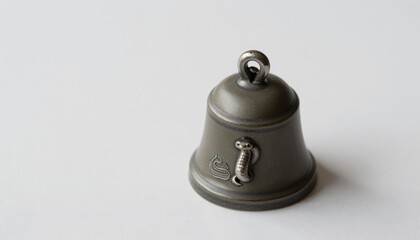 Elegant Metallic Bell with Subtle Decorative Details