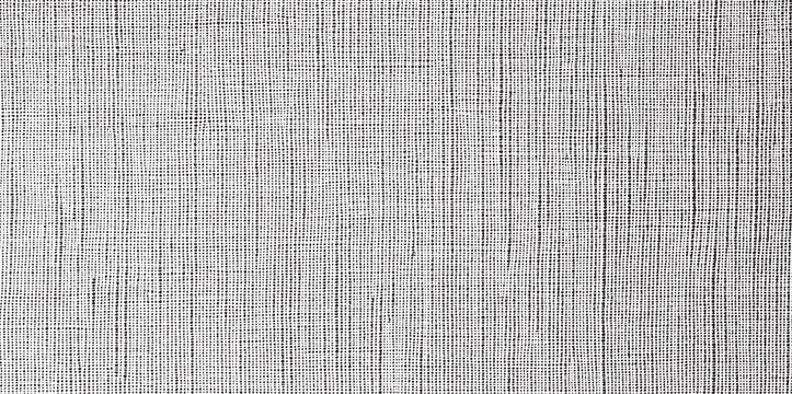 Vector fabric texture. Distressed texture of weaving fabric. Grunge background. Abstract halftone vector illustration. Overlay to create interesting effect and depth. Black isolated on white. EPS10.