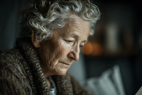 Highlighting the emotional strain of loss for seniors, underscoring the importance of emotional support and mental health services - Powered by Adobe