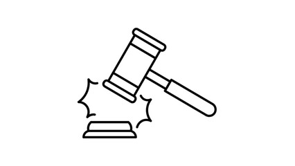 vector illustration of a hammer
