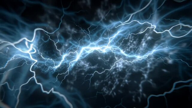 Dynamic electric discharge splinters across darkness