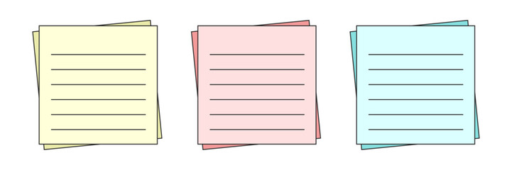 重ねたメモ帳、メモ、ノート