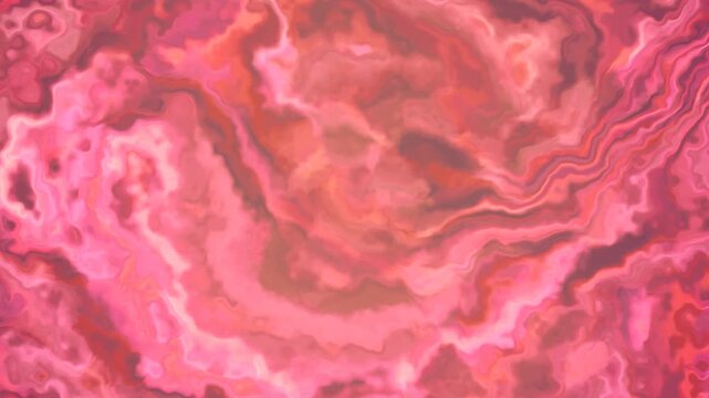 Vibrant pink and red liquid swirls create mesmerizing abstract patterns