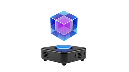 Holographic Cube Projector