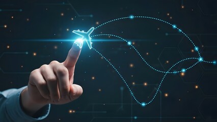 Digital air travel planning and booking for modern global logistics and connectivity