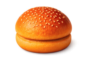 hamburger on white background