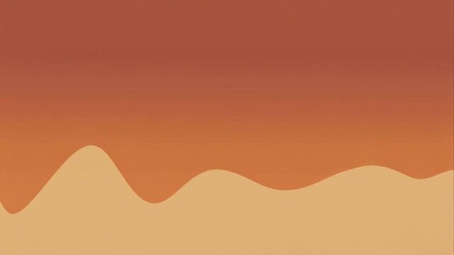 soft sand colored gradients flatten into a long waveform strip