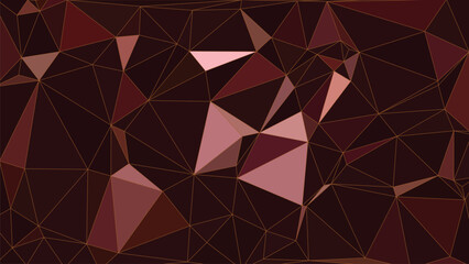 Dark Low Poly Geometric Background With Triangular Shapes And Elegant Gradient Vector Illustration