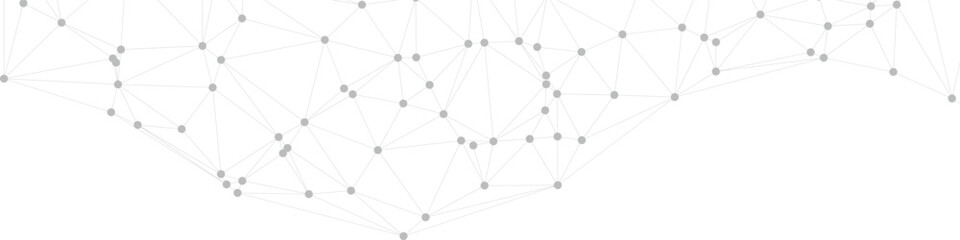 Minimal Connected Dots And Lines Network Design With Soft Gray Nodes Vector Illustration © gd-house