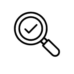 AI output verification critical thinking rounded icon (vector)