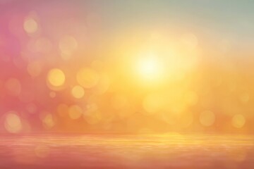 Dreamy Golden Hour Sky Background