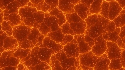 Obraz premium Dynamic texture of cracked lava ground with vibrant orange and red hues