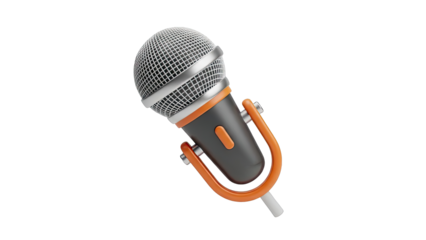3D Render of a Stylized Microphone