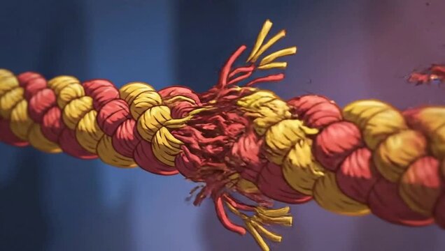 Breaking Point - Animated Rope Snapping Under Pressure.