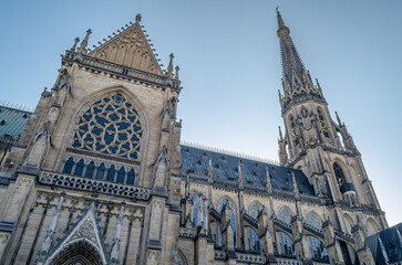 Neo-Gothic New Cathedral (Cathedral of the Immaculate Conception) in Linz, Austria