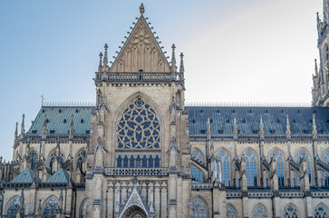 Neo-Gothic New Cathedral (Cathedral of the Immaculate Conception) in Linz, Austria
