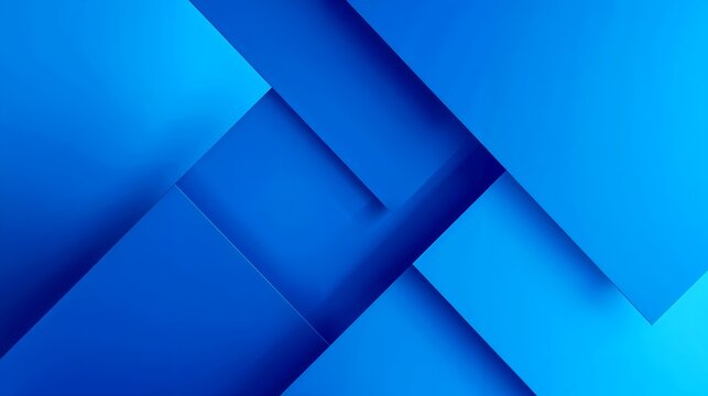 Geometric blue abstract with layered shapes, creating a modern, sleek design