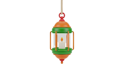 Hanging Lantern with Candle
