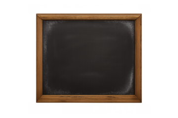 Blank blackboard with wooden frame providing empty copy space for education, school, and learning concepts