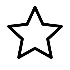 Star Rating Icon for Product Review and Customer Feedback