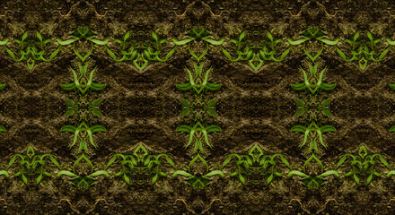 seedling growth pattern on rich dark soil symbolizes new beginnings and sustainable agriculture for ecological design projects